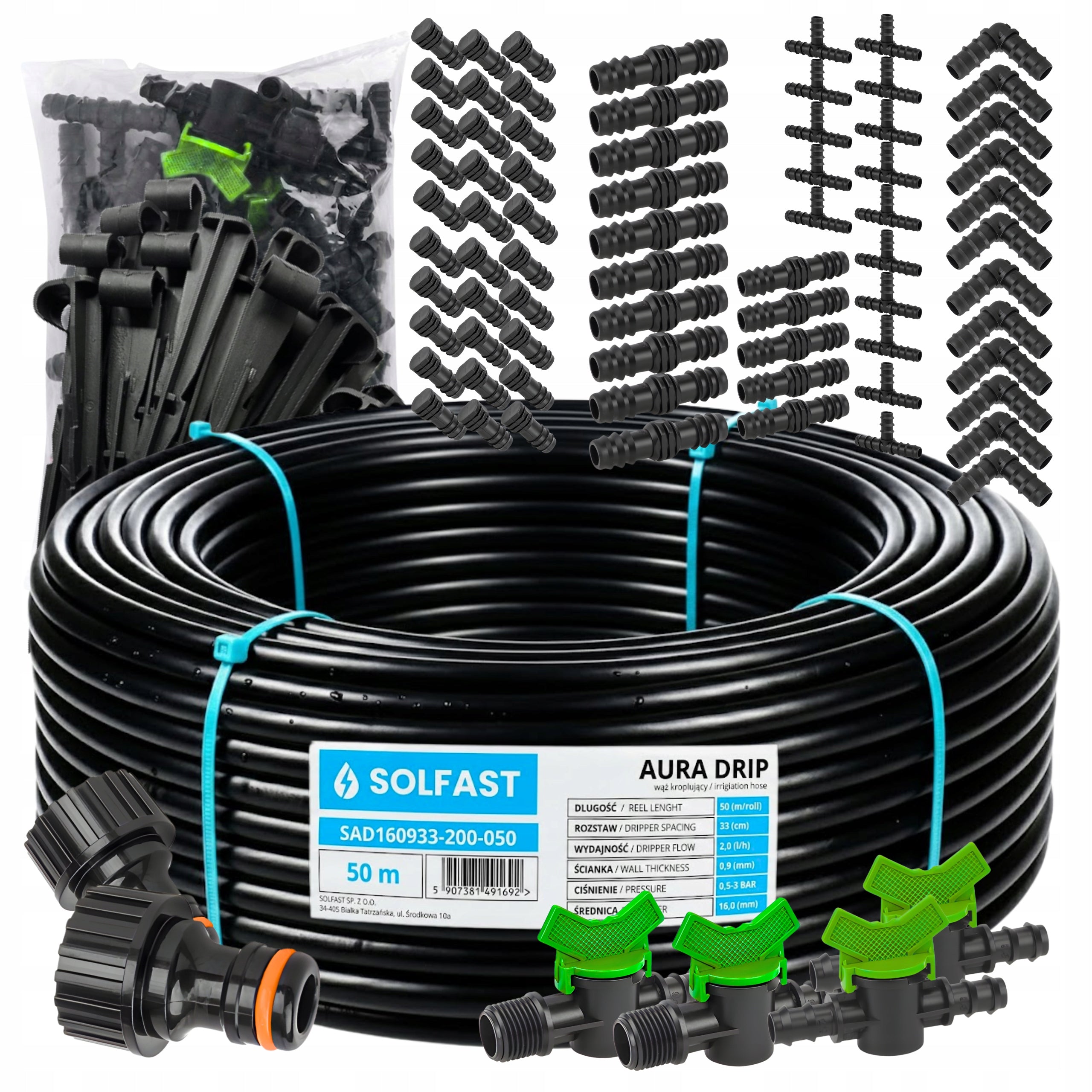 DRIP LINE 50 M DRIP IRRIGATION SET 131 EL. SYTEM HOSE PIPE