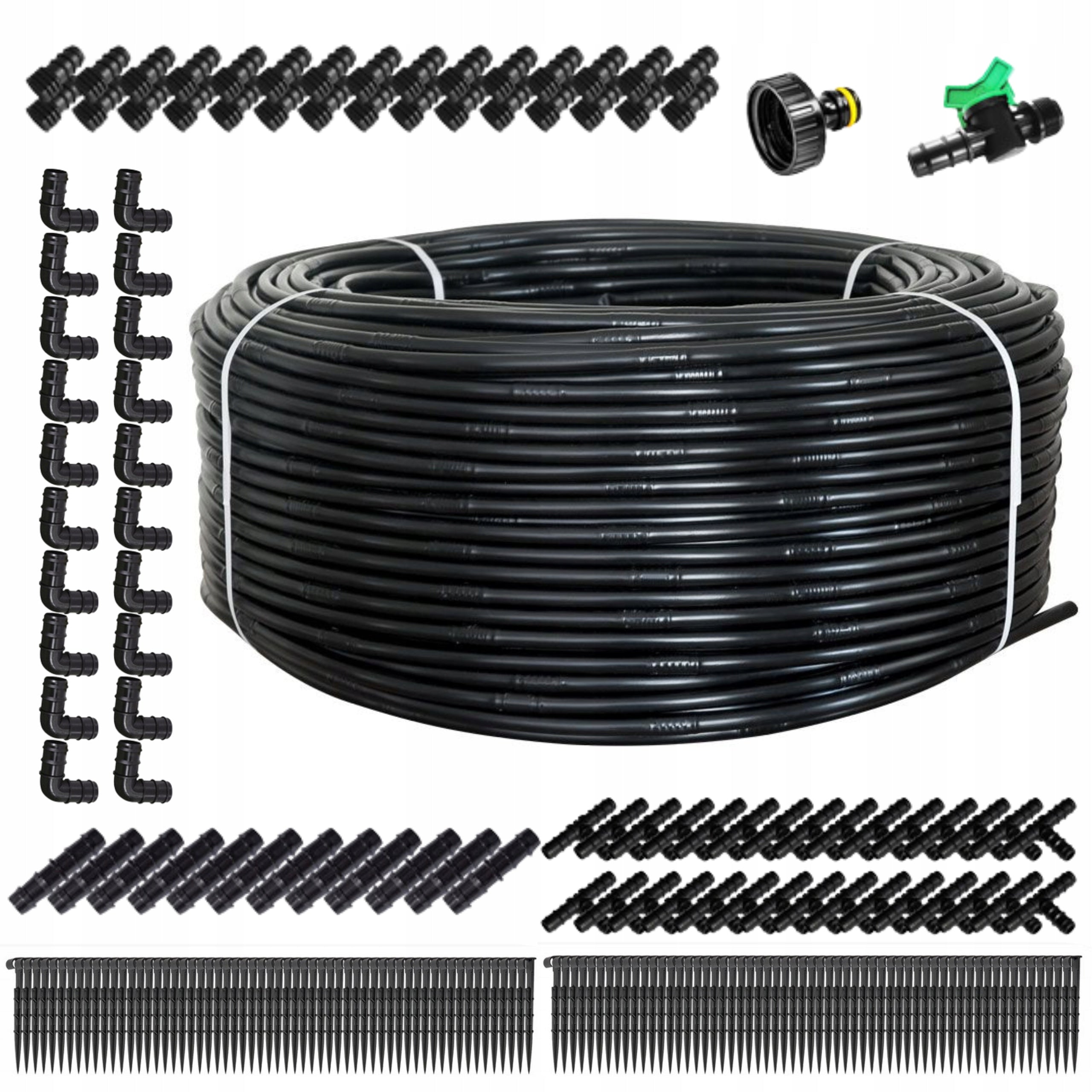 DRIP LINE DRIP IRRIGATION 100m +212 ELEMENTS DRIP HOSE