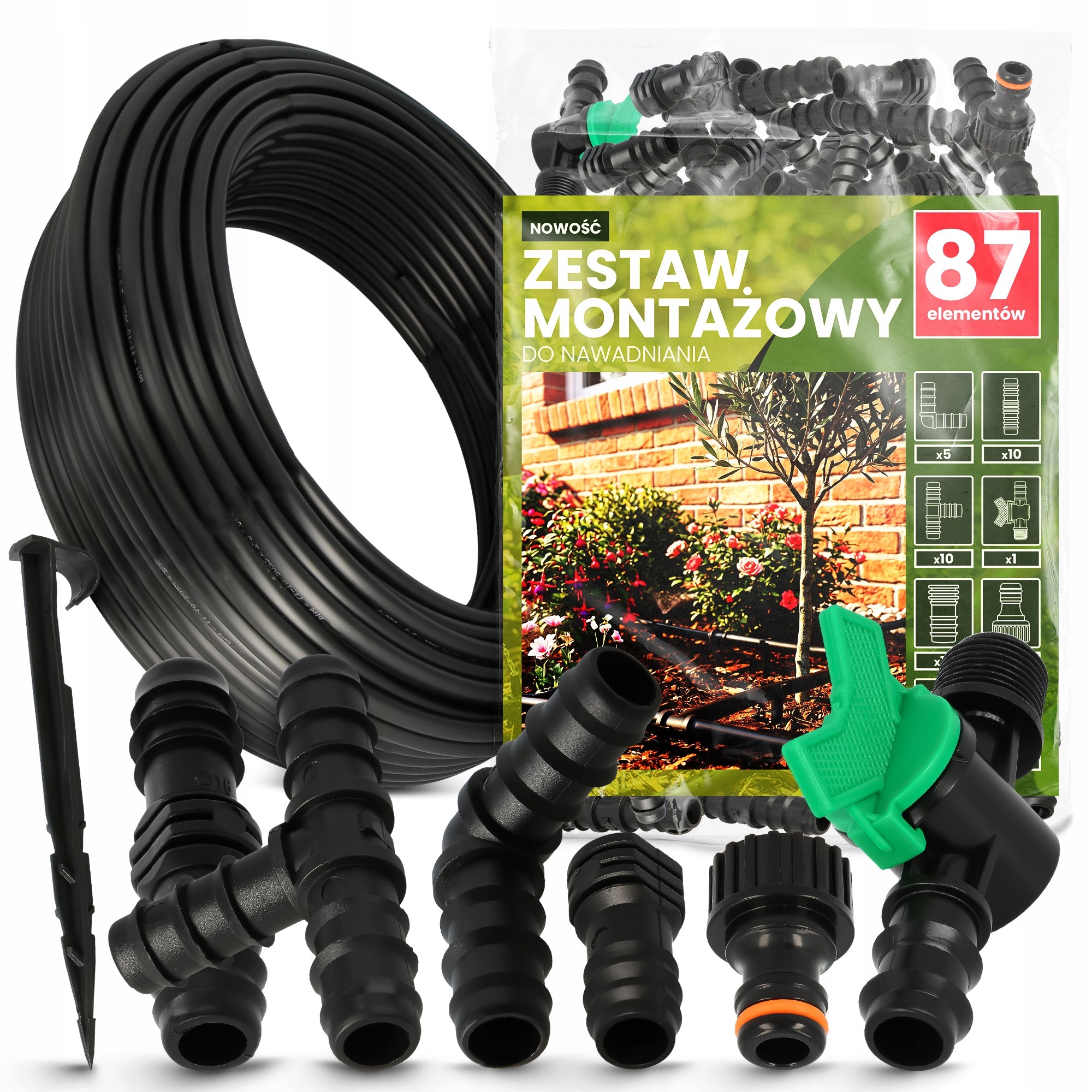 DRIP LINE PE 16 mm 100 m Irrigation set 87 el. Watering