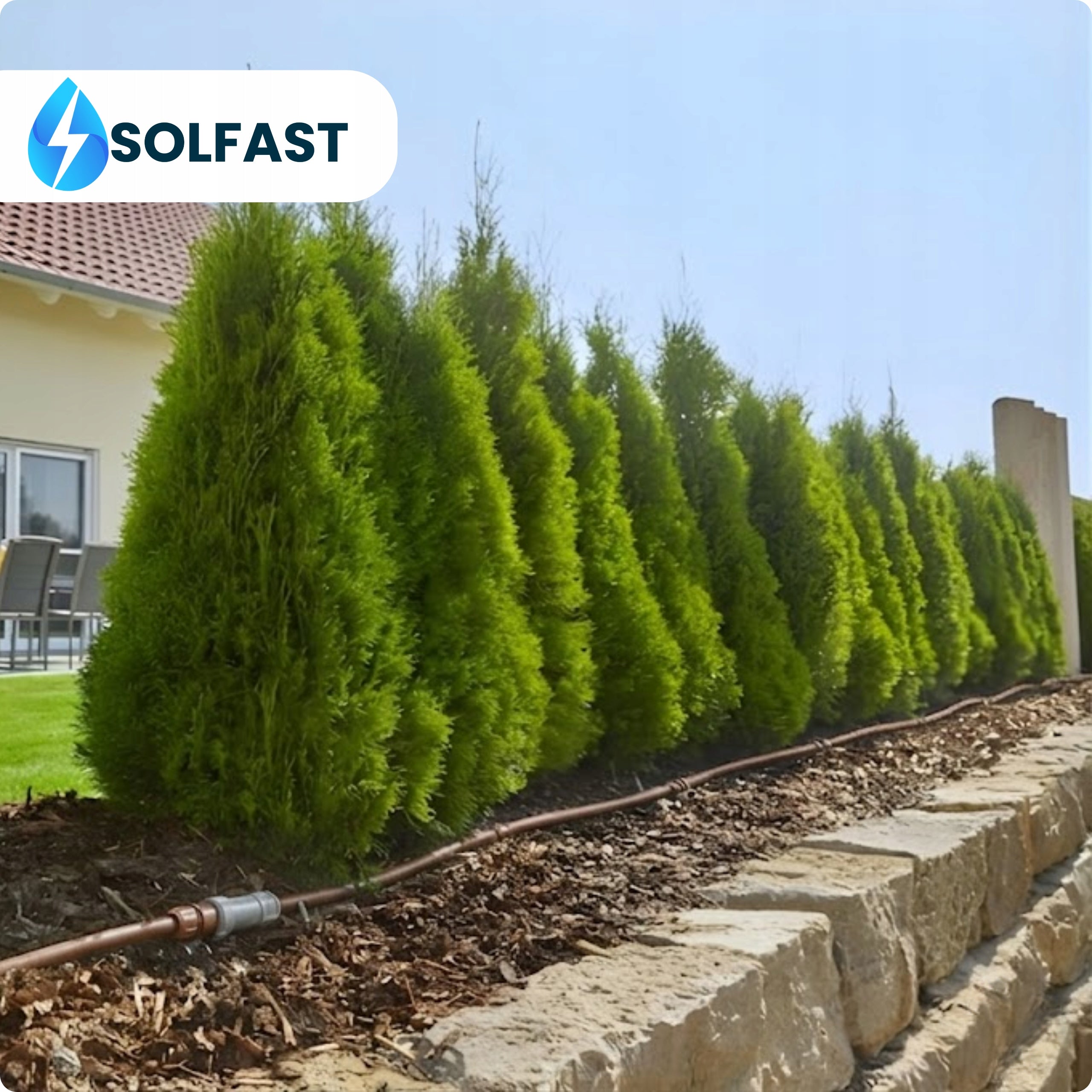 DRIP LINE WITH COMPENSATION 100 M DRIP IRRIGATION HOSE PIPE Brand SOLFAST