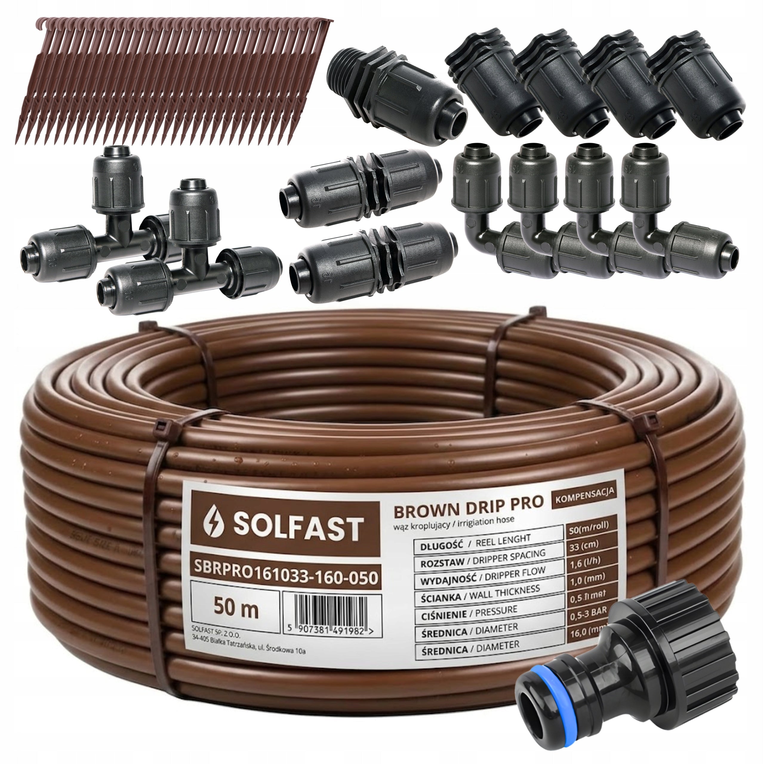 DRIP LINE WITH COMPENSATION 50 M DRIP IRRIGATION SYTEM HOSE PIPE