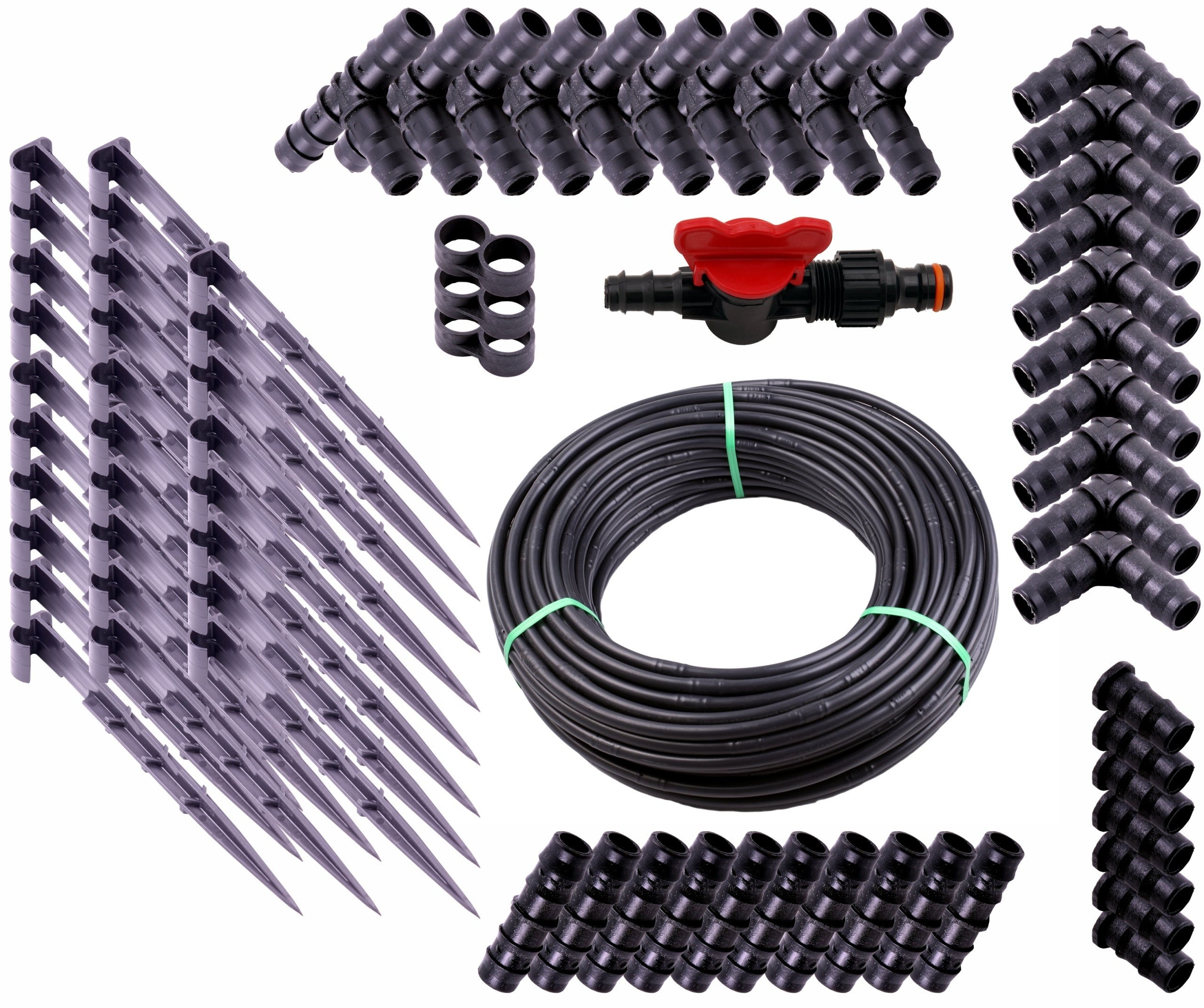 DRIP LINE WITH COMPENSATION 50M EMITTER 33 CM + SET OF 40