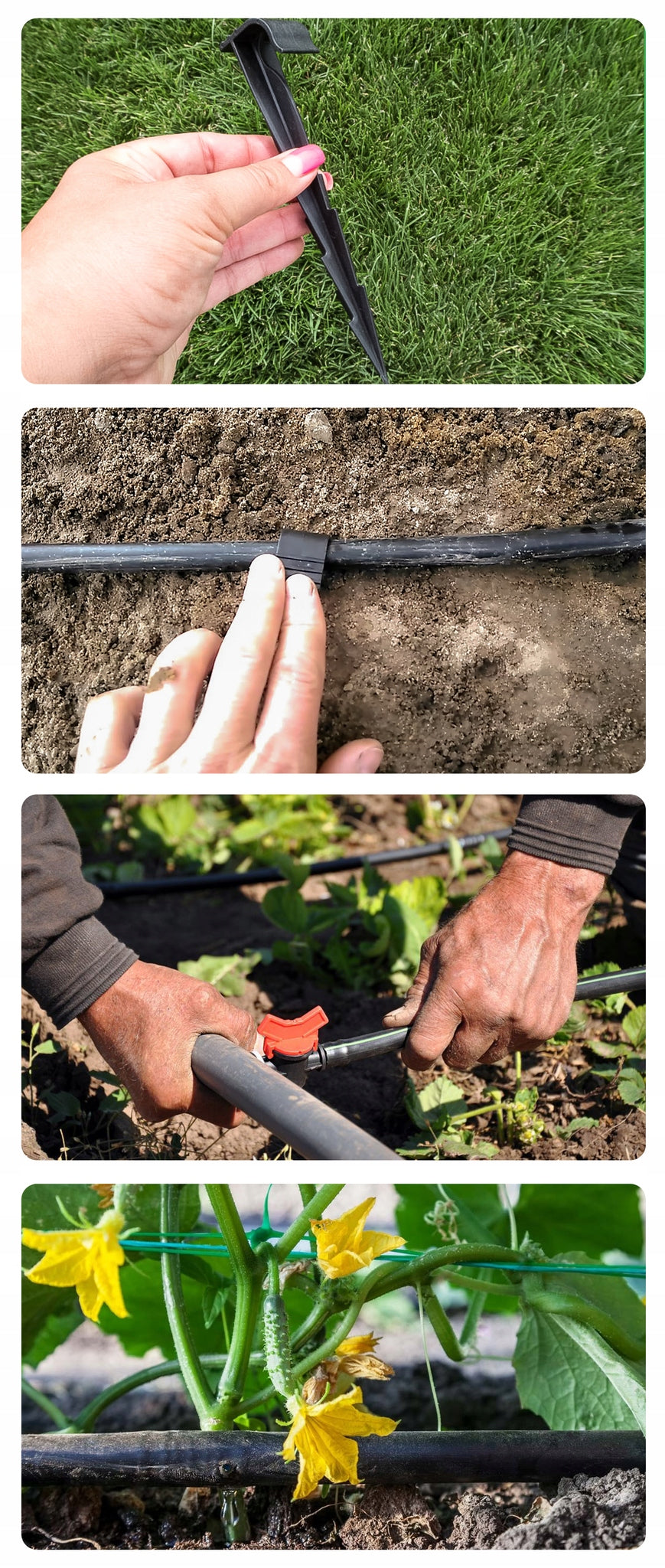 DRIP LINE drip irrigation garden 100M + 92 el. Sweating hose Brand Stylizer