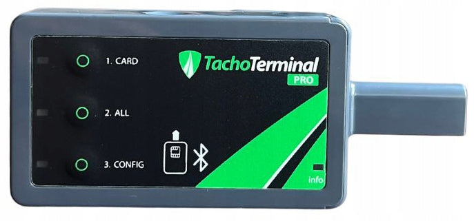 DRIVER TACHOGRAPH AND CARD READER TACHOTERMINAL Pro 3 + LANYARD + SPONGE Packaging status original
