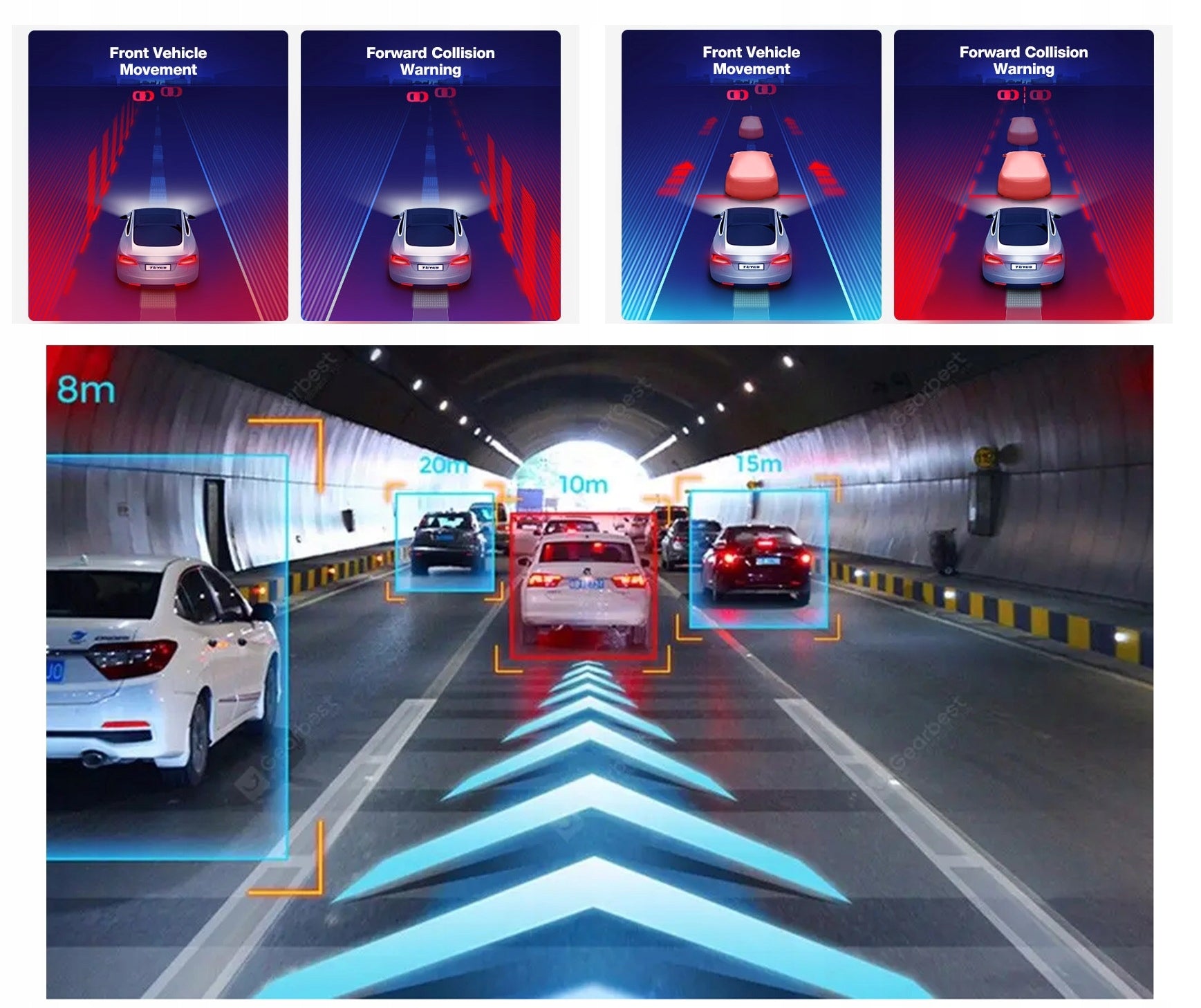 DRIVING RECORDER FOR USB RADIO ADAS ANDROID 1280x720p HD Manufacturer code Y3070