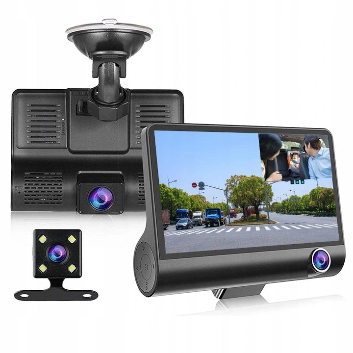 DRIVING RECORDER VIDEO RECORDER 3 FULL HD CAMERAS + REVERSING CAMERA