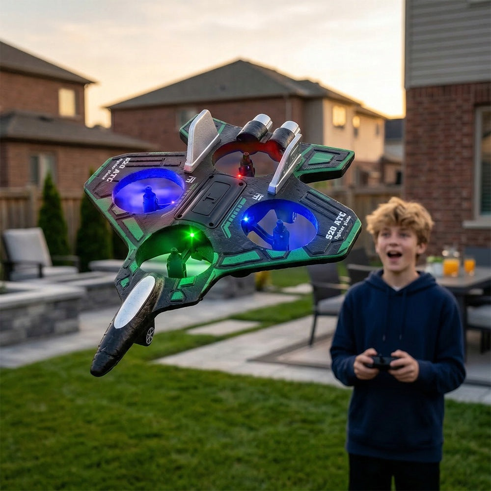 DRONE AIRPLANE FLYING FOAM LEARNING TO FLY CONTROLLED BY REMOTE CONTROL STABLE Manufacturer code SAMOLOT LATAJĄCY