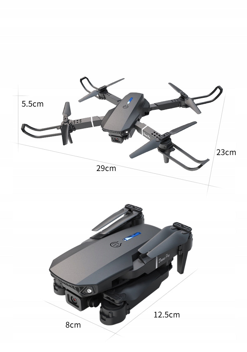 DRONE CONTROLLER WITH LCD 2 cameras TOY 115G WIFI 3x AKU 250m OpticalFlow Packaging status original
