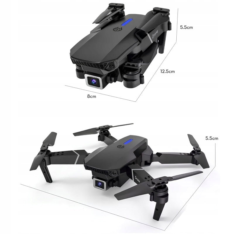 DRONE E88 PRO HD FPV CAMERA REMOTE CONTROLLED WI-FI RANGE UP TO 100M 3D VIEW Manufacturer code 3082