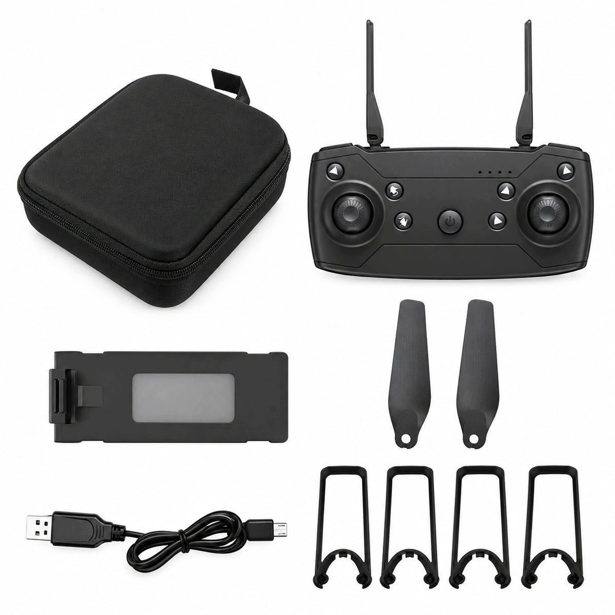 DRONE E88 PRO MAX HD CAMERA REMOTE CONTROLLED WI-FI RANGE UP TO 100M 3D VIEW Brand 100