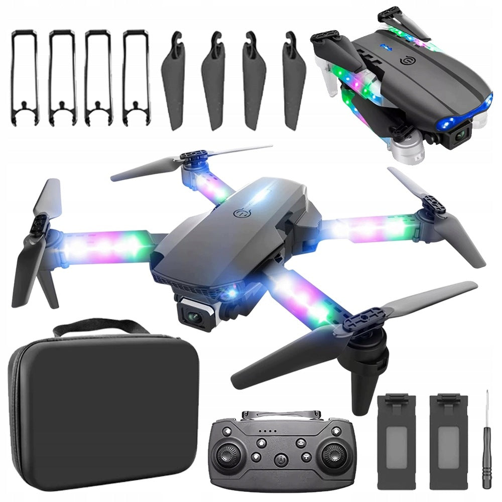 DRONE E99D FOLDING QUADROCOPTER WITH LIGHTING DUAL CAMERA TOY