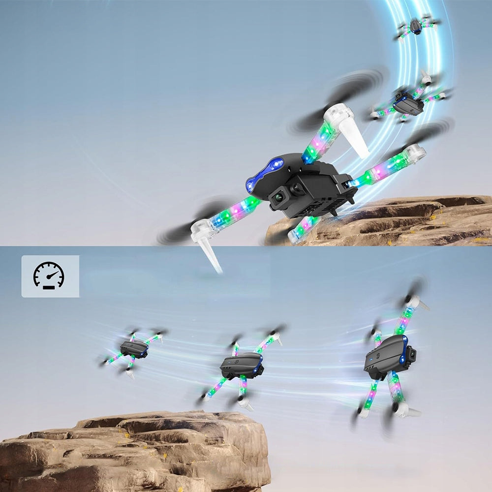 DRONE E99D WITH HD WIFI CAMERA RANGE 100M LED LIGHT ARMS 2 BATTERIES Manufacturer code 5709alajgj01