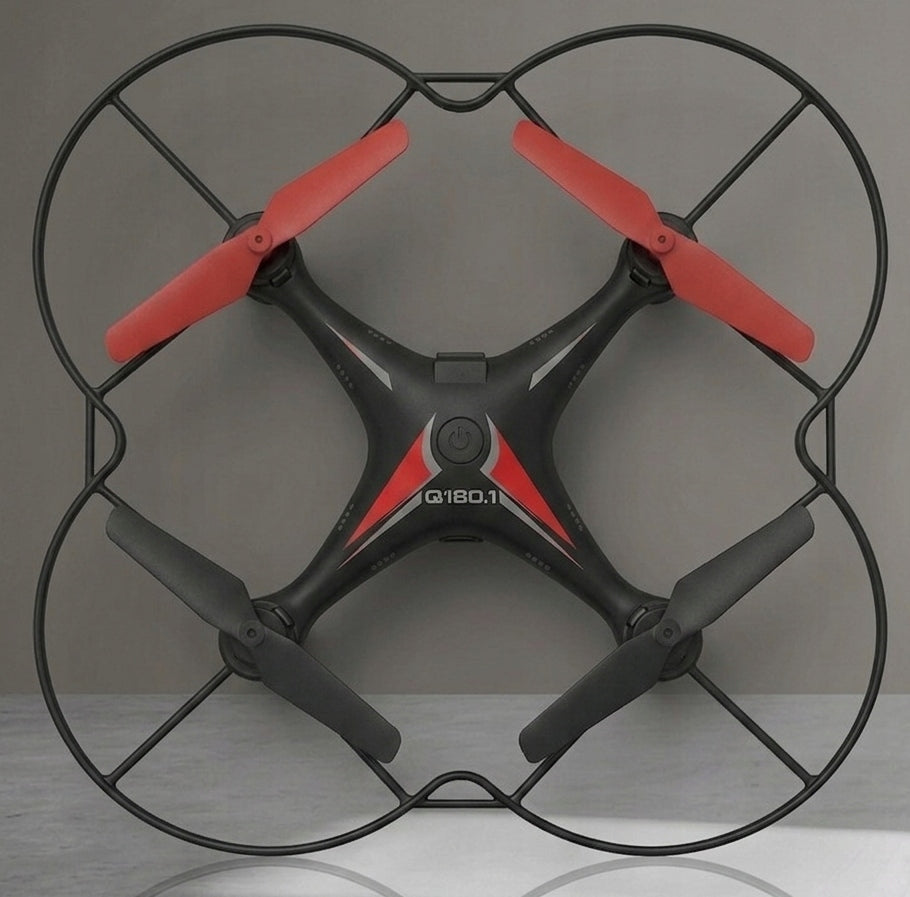 DRONE FOR CHILDREN PROPELLER GUARDS ACROBATICS EASY TO USE QUICK SET Manufacturer code Q180_Czarny