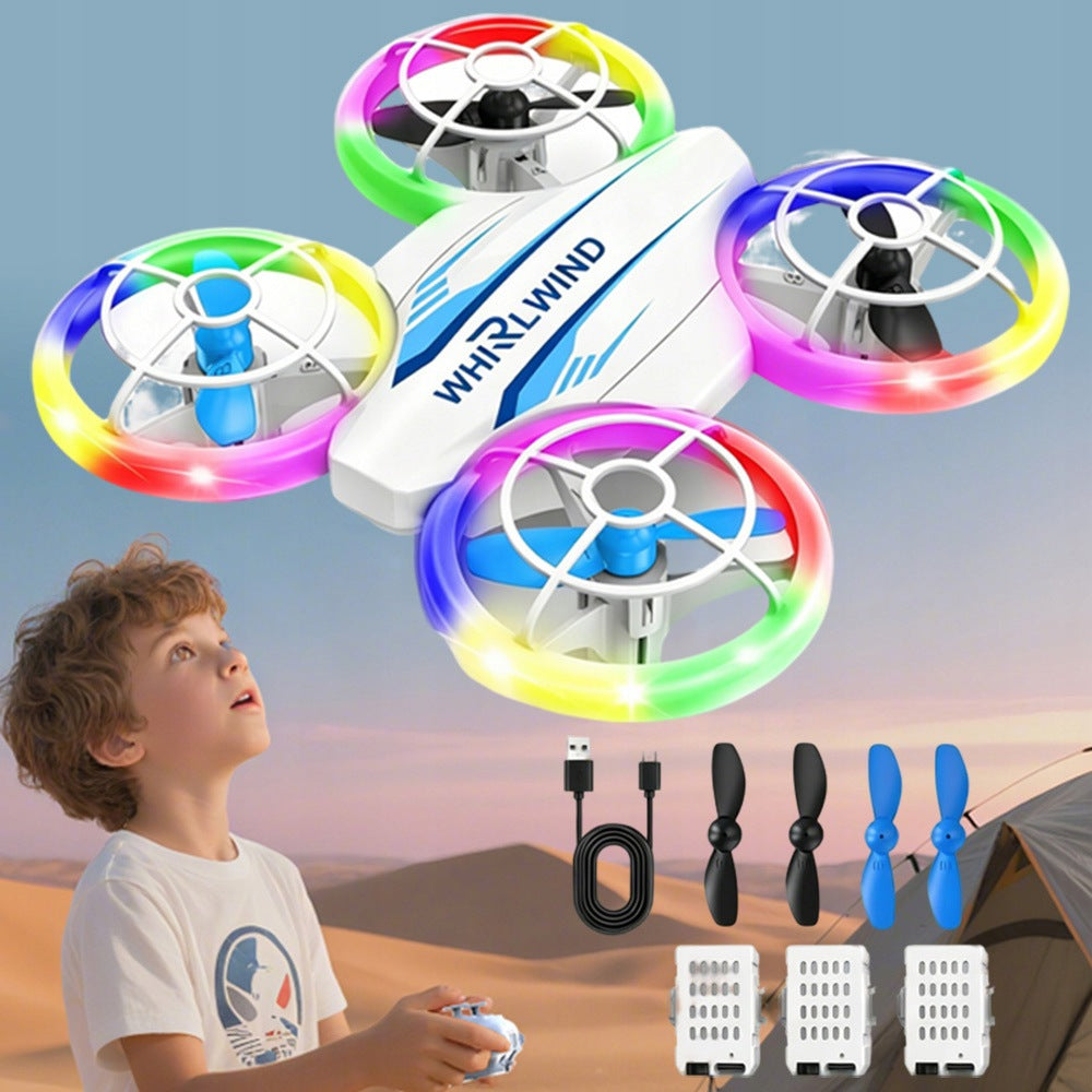 DRONE FOR CHILDREN,RC QUADCOPTER WITH LED LIGHTS,ONE-WAY LANDING