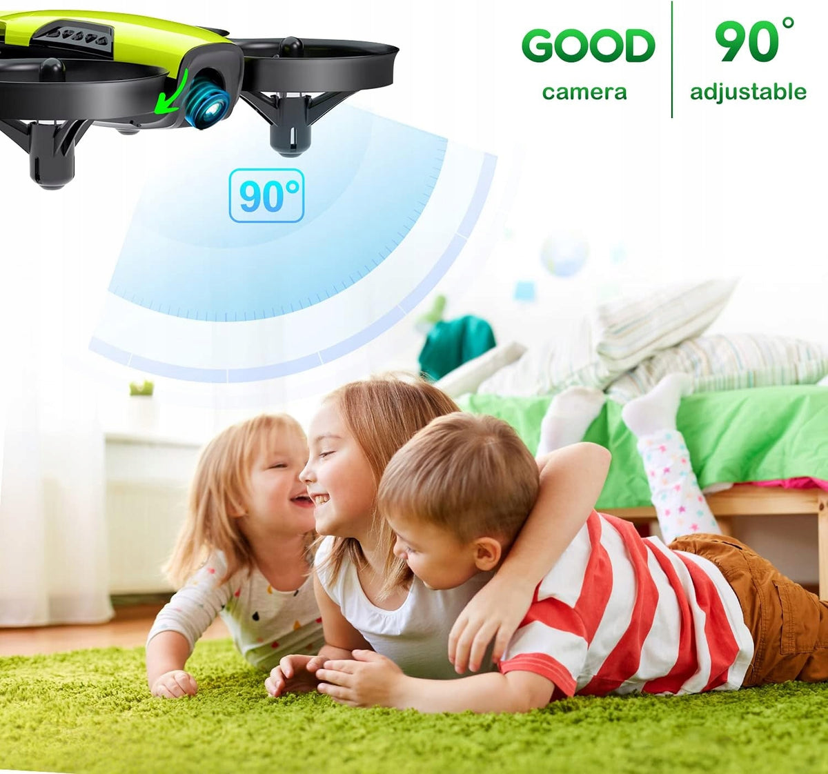 DRONE FOR CHILDREN WITH CAMERA 3 LED BATTERIES Manufacturer code dro1xx