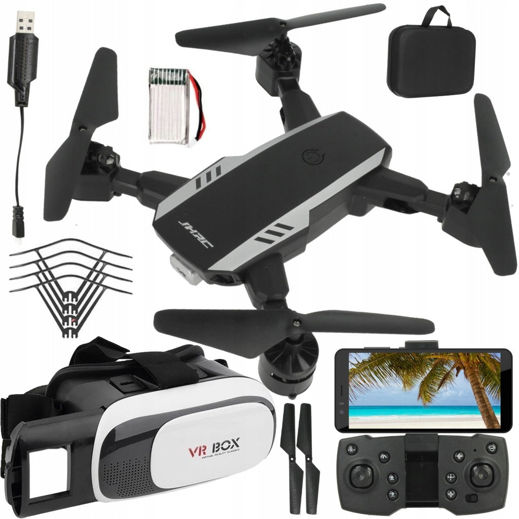 DRONE Foldable Wifi Camera LIVE Preview Back HOVER +Glasses VR 3D Goggles