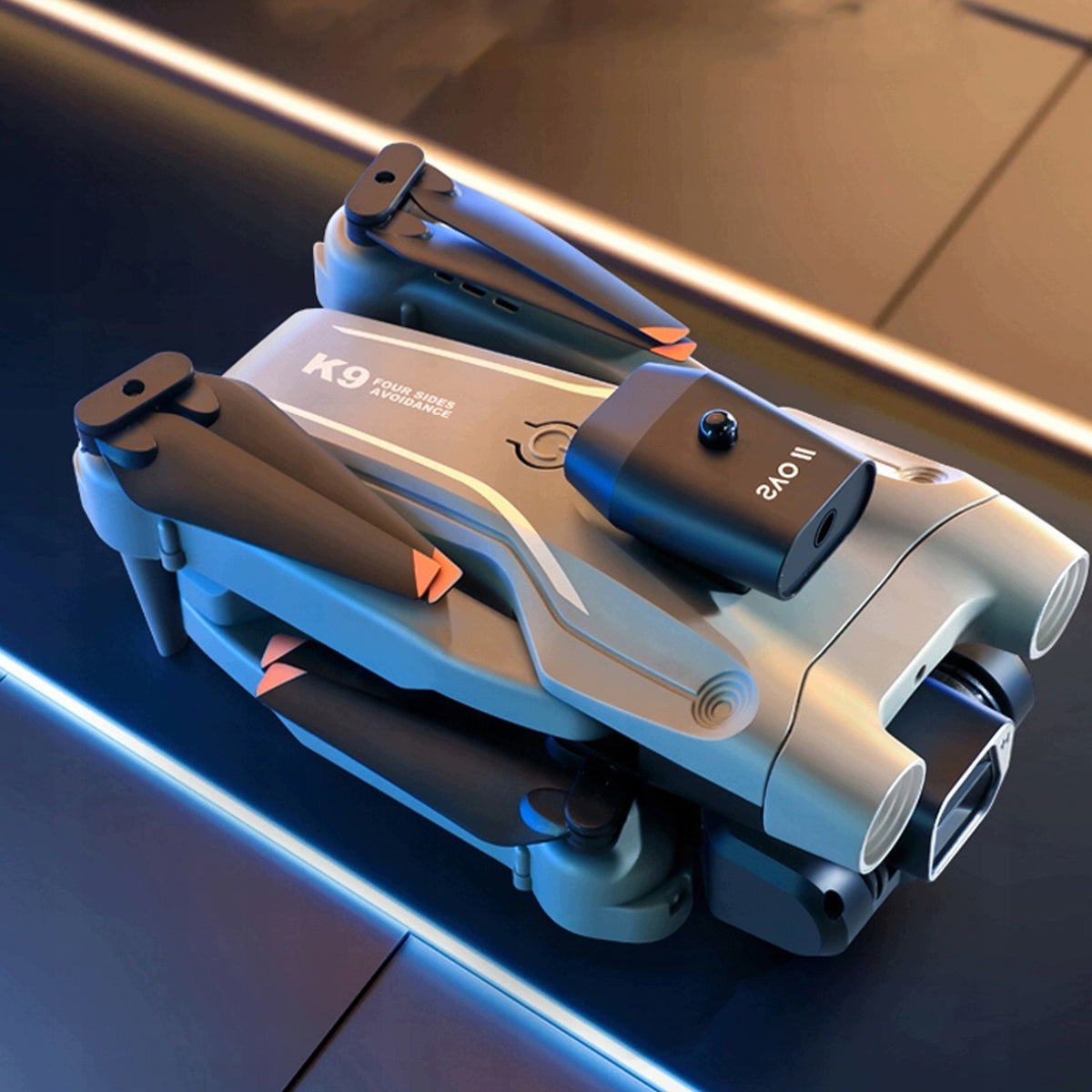 DRONE K9 CAMERA 4K HD TOY HOVER OBSTACLE AVOIDANCE FOLDING WITH 3BATTERIES Manufacturer code Dron zdalnie sterowany