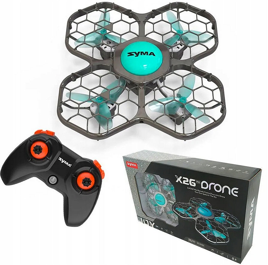 DRONE RC SYMA X26 PRO - ACROBATICS LED WIFI HOVER - AVOIDS OBSTACLE LARGE AKU Packaging status original