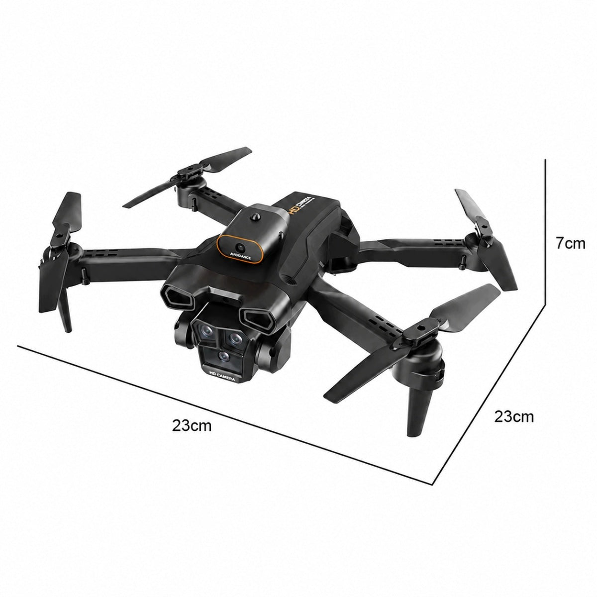 DRONE REMOTE CONTROLLED DRONE QUADROCOPTER WITH REMOTE CONTROL FOLDING 3 BATTERIES NEW Packaging status original