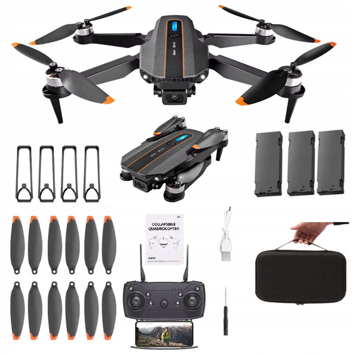 DRONE S91 FOLDABLE COMPACT GRAVITY CONTROL VIDEO RECORDING