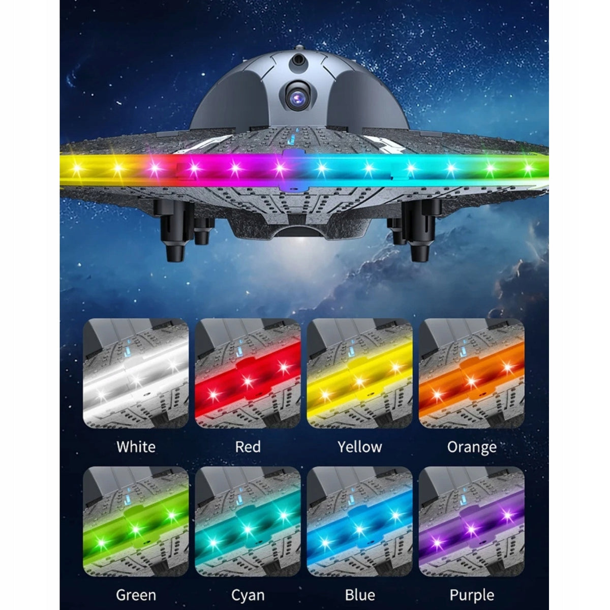DRONE UFO WITH CAMERA FLYING SAUCER QUADROCOPTER TOY Packaging status original