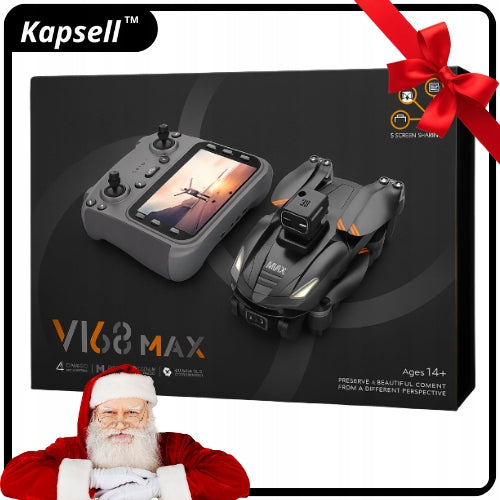 DRONE WITH CAMERA 8K WIFI 5G GPS C0 REMOTE CONTROLLED APPLICATION RANGE 3000M Manufacturer code DRON KAPSELL V 168 MAX GPS Z KAMERĄ GPS 5G 8K