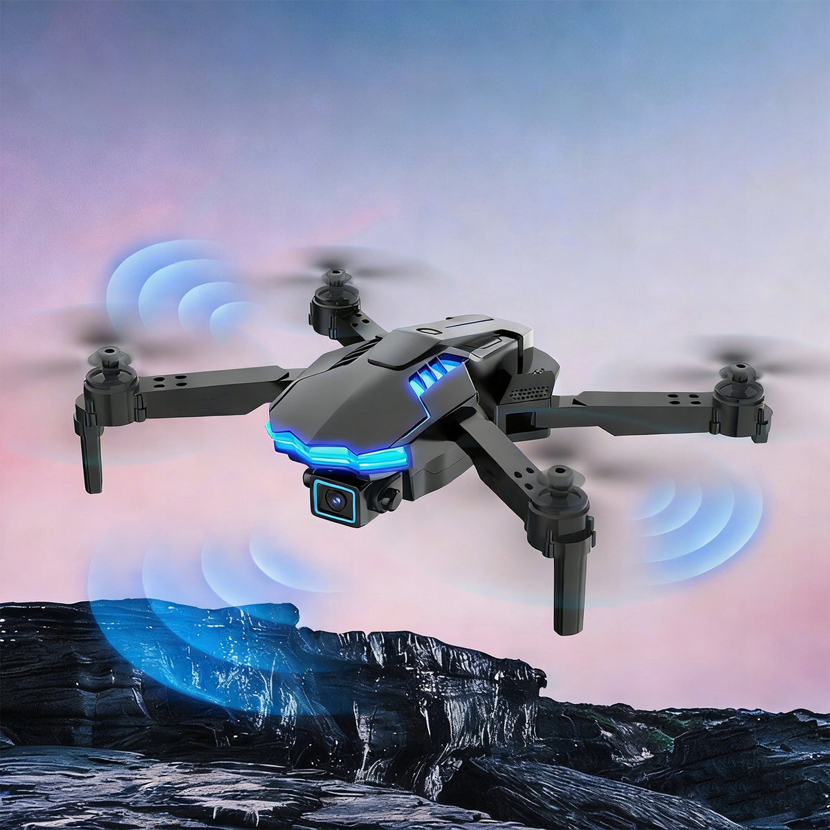 DRONE X6 PRO 1080P HD WIFI FPV CAMERA TWO BATTERIES PROPELLER GUARDS FOR KIDS Model KAPSELL-V168-8K-GPS