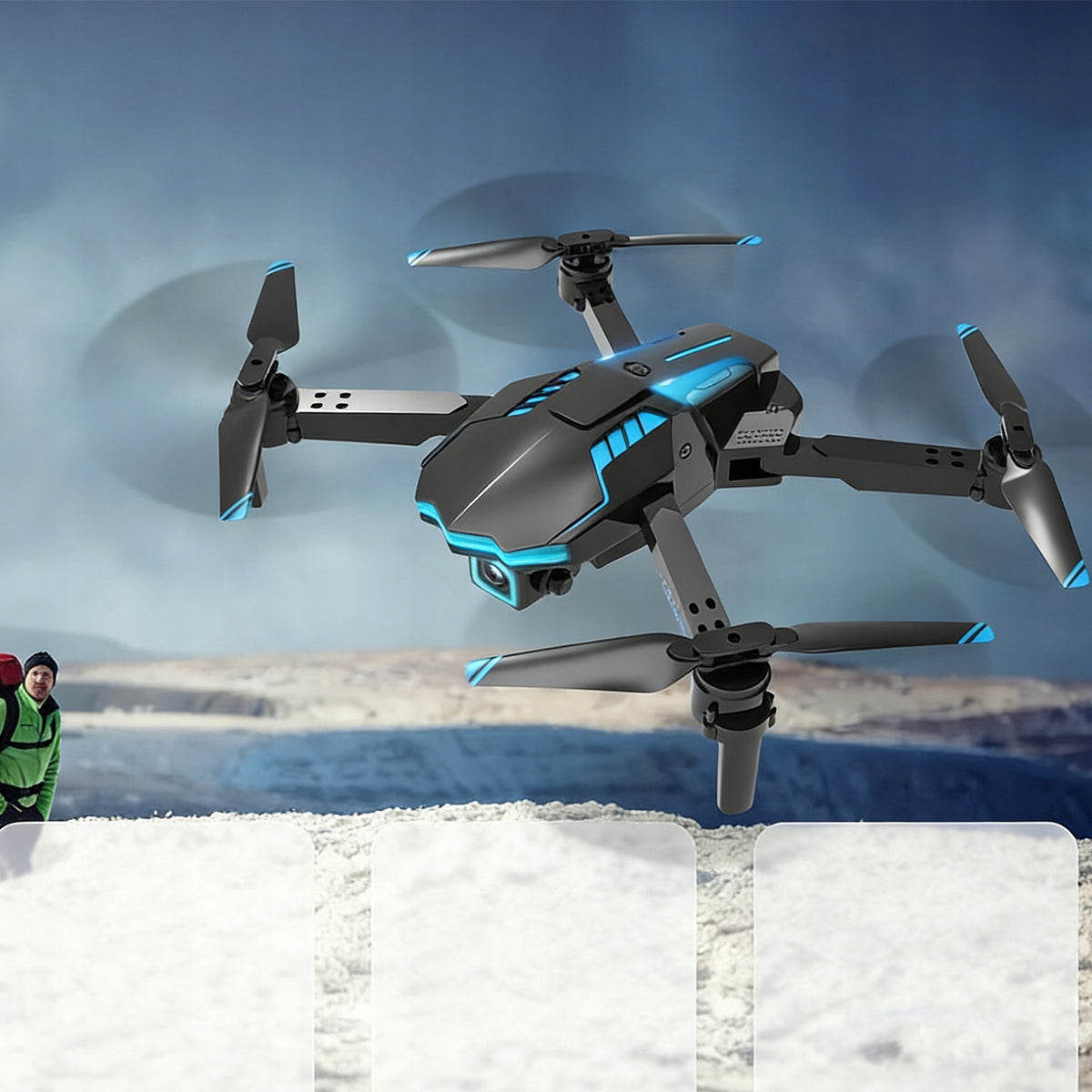 DRONE X6 PRO 1080P WIFI CAMERA FOR BEGINNERS WITH ALTITUDE MAINTENANCE Model HS360S
