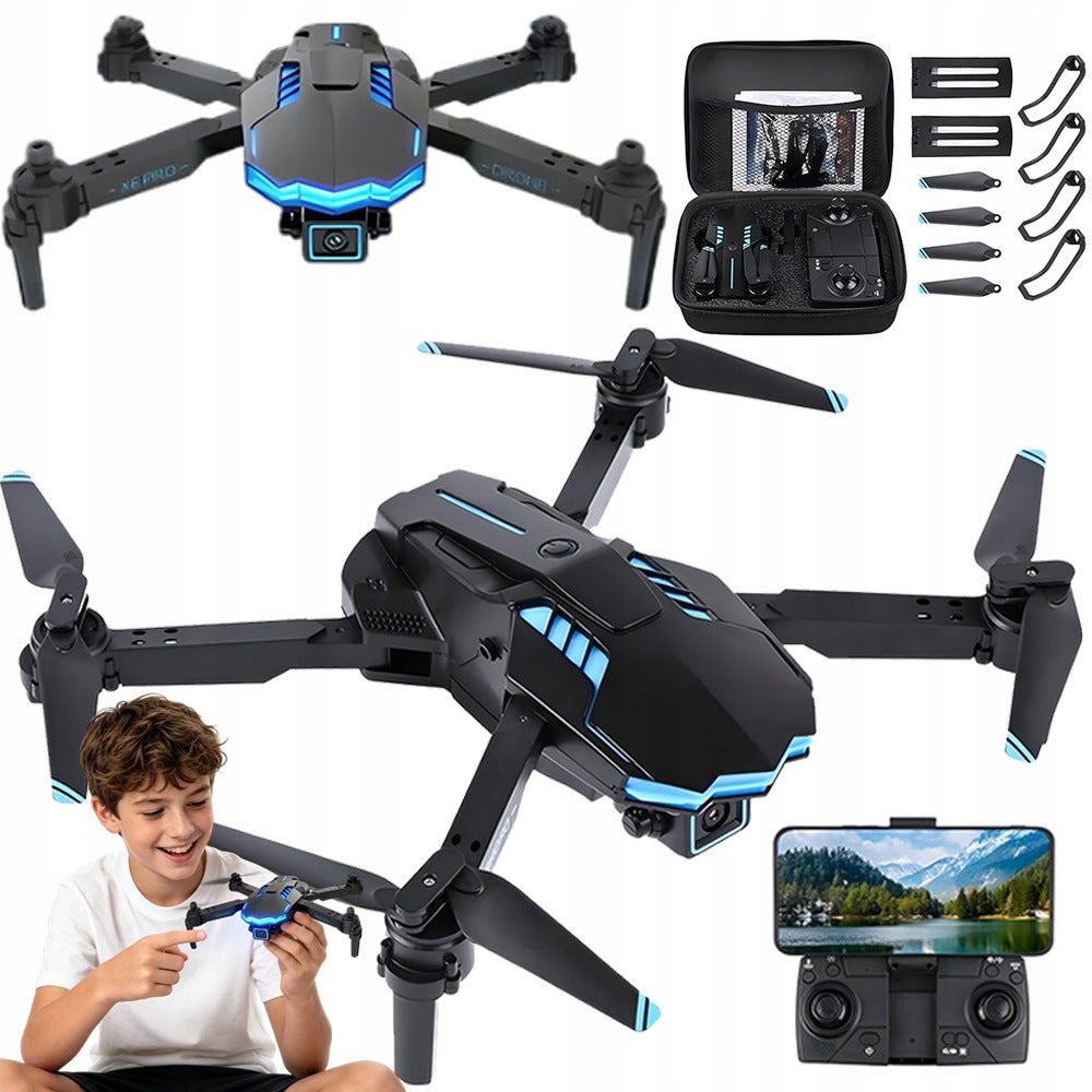 DRONE X6 PRO 1080P WIFI CAMERA FOR BEGINNERS WITH ALTITUDE MAINTENANCE