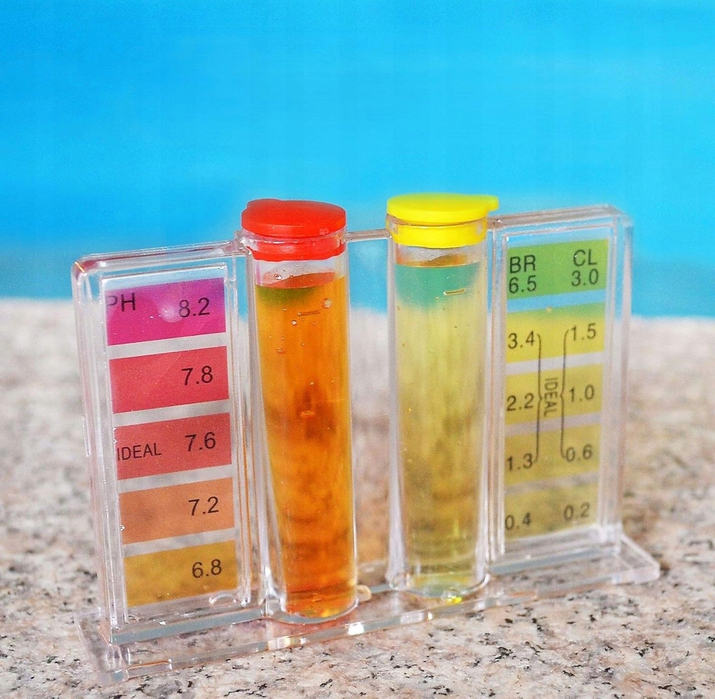 DROPLET TESTER FREE CHLORINE WATER pH LEVEL METER IN JACUZZI POOL Manufacturer code RĘCZNY MIERNIK PH/CL WODY BASENOWEJ BASENU