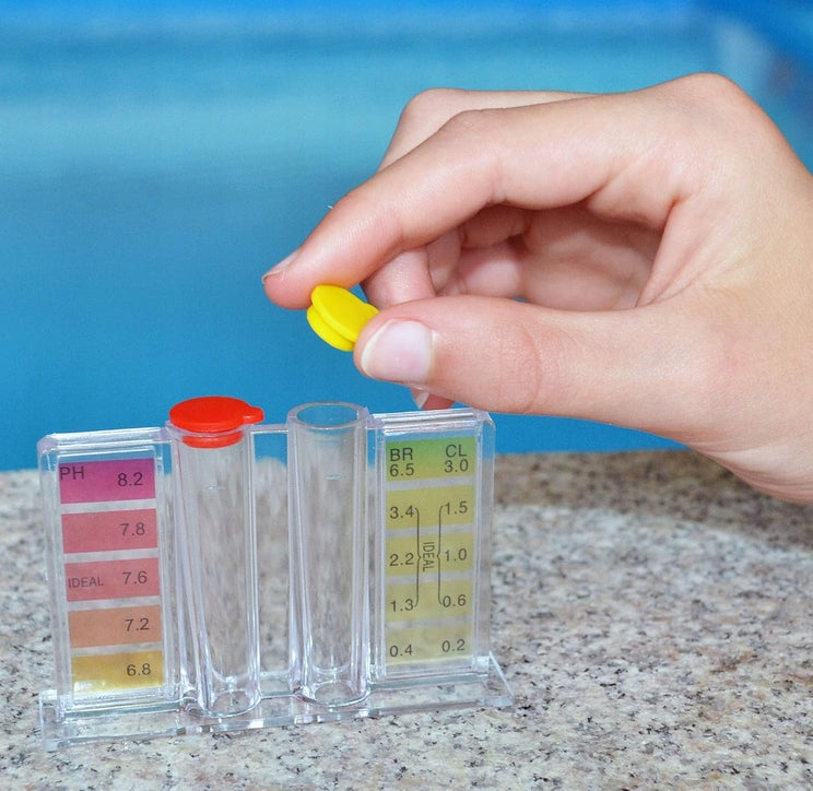DROPLET TESTER FREE CHLORINE WATER pH LEVEL METER IN JACUZZI POOL Packaging status original