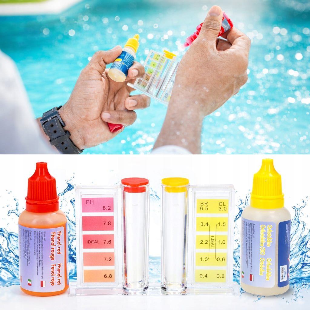 DROPLET TESTER MANUAL WATER POOL METER CHLORINE PH MEASUREMENT IN POOL Brand EBAN