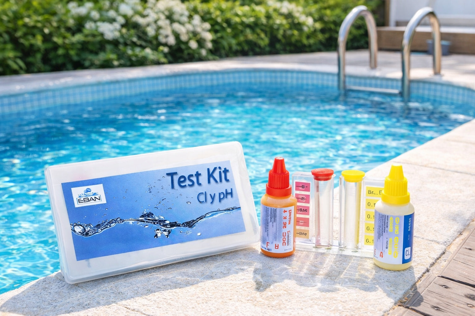 DROPLET TESTER MANUAL WATER POOL METER CHLORINE PH MEASUREMENT IN POOL Manufacturer code Eban Test KIt
