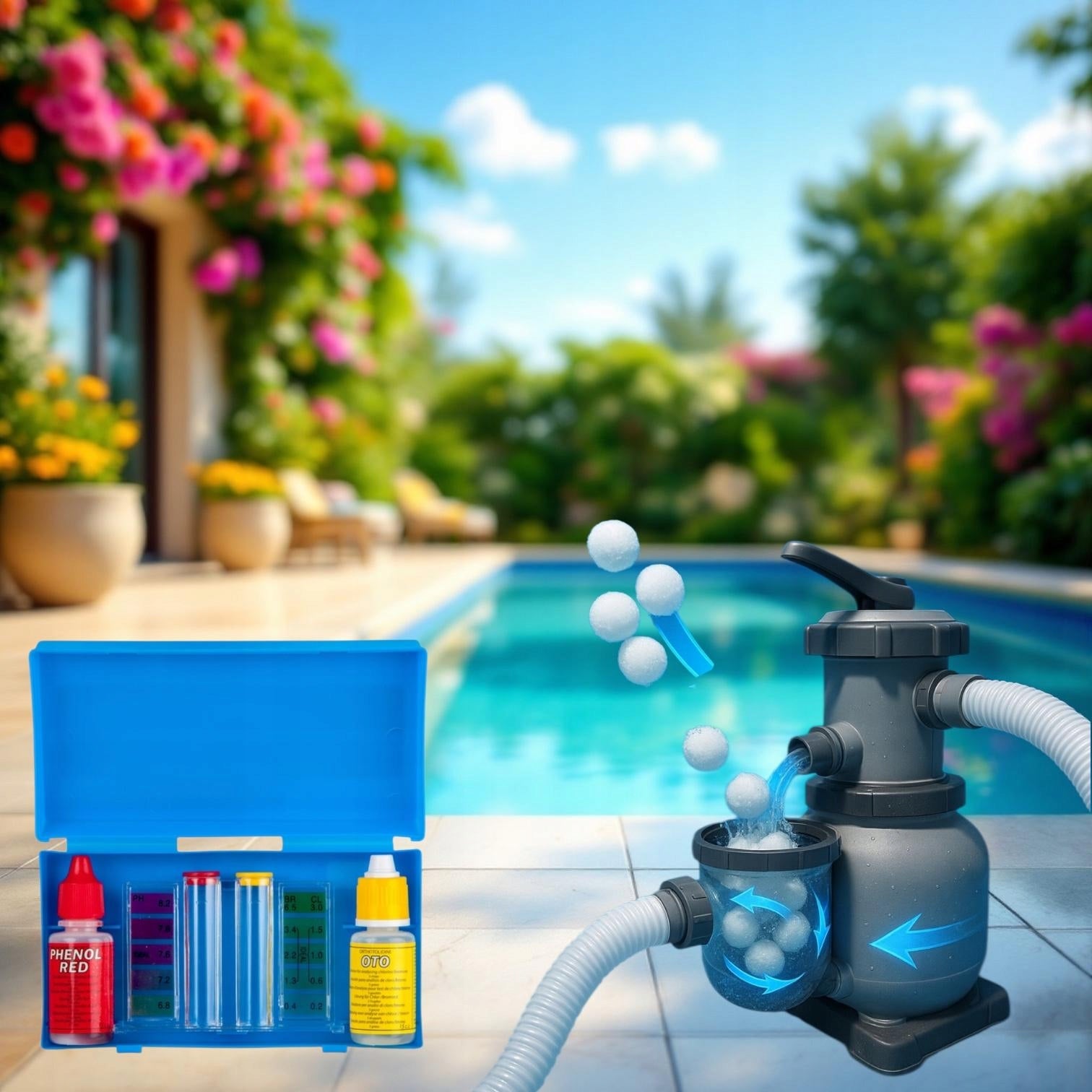 DROPLET TESTER POOL CHLORINE MEASUREMENT METER WATER IN JACUZZI POOL Packaging status original