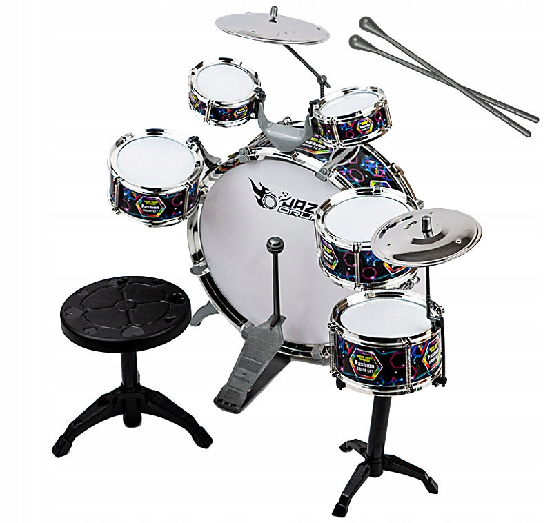 DRUMS FOR CHILDREN LARGE DRUM SET INSTRUMENT MUSICAL TOY + STOOL Manufacturer code 7181CZ