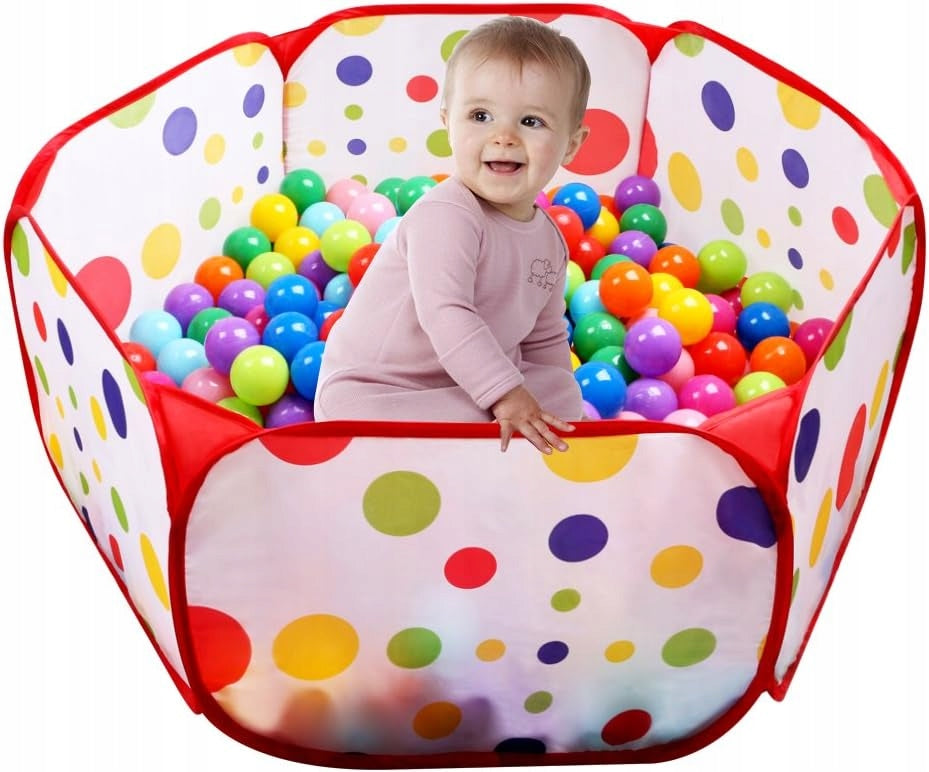 DRY POOL BALL PLAYPEN BALLS POP UP COLORFUL + COVER