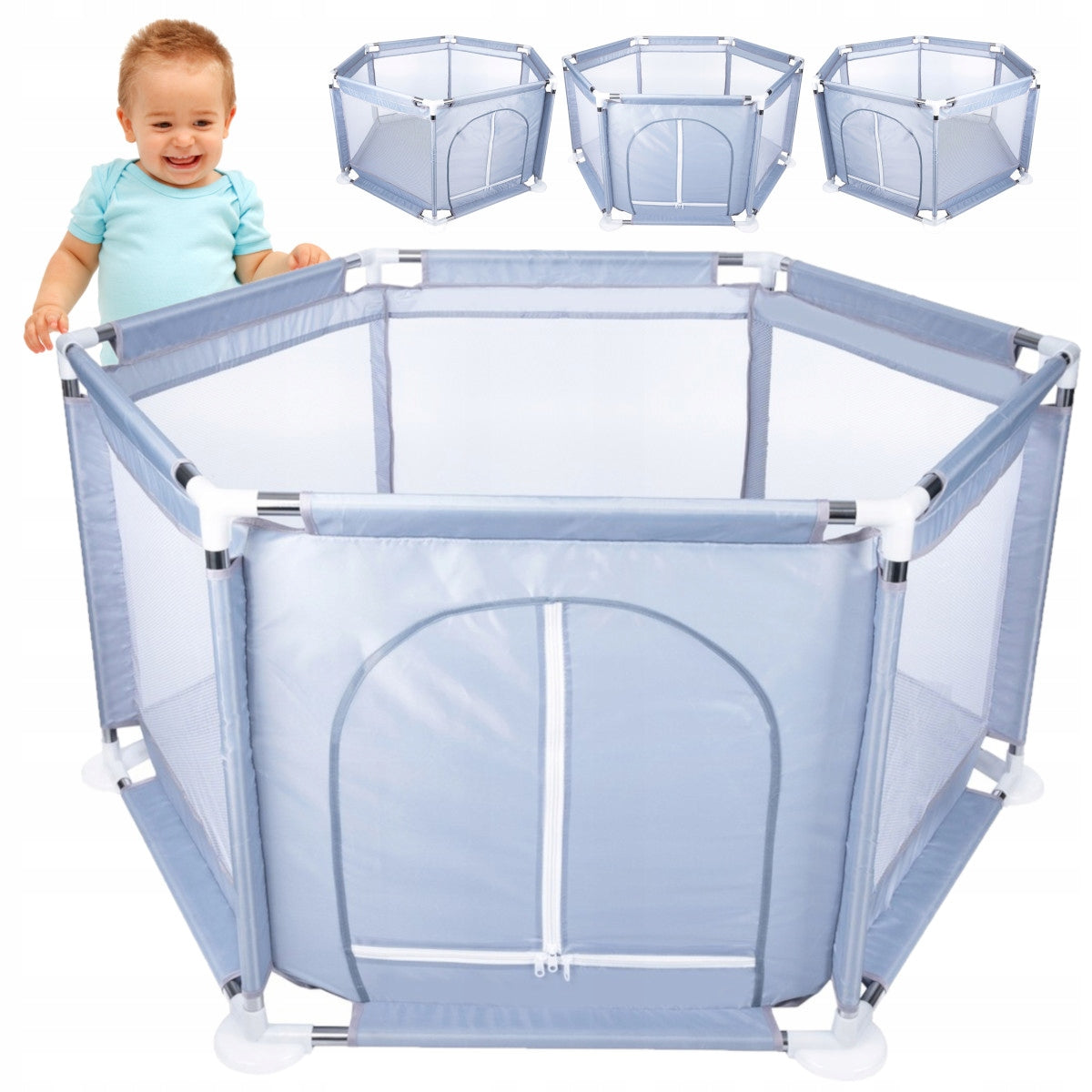 DRY POOL FOR CHILDREN SQUARE TOYS FOR BALLS TOYS PLAYPEN 130CM Manufacturer code X43