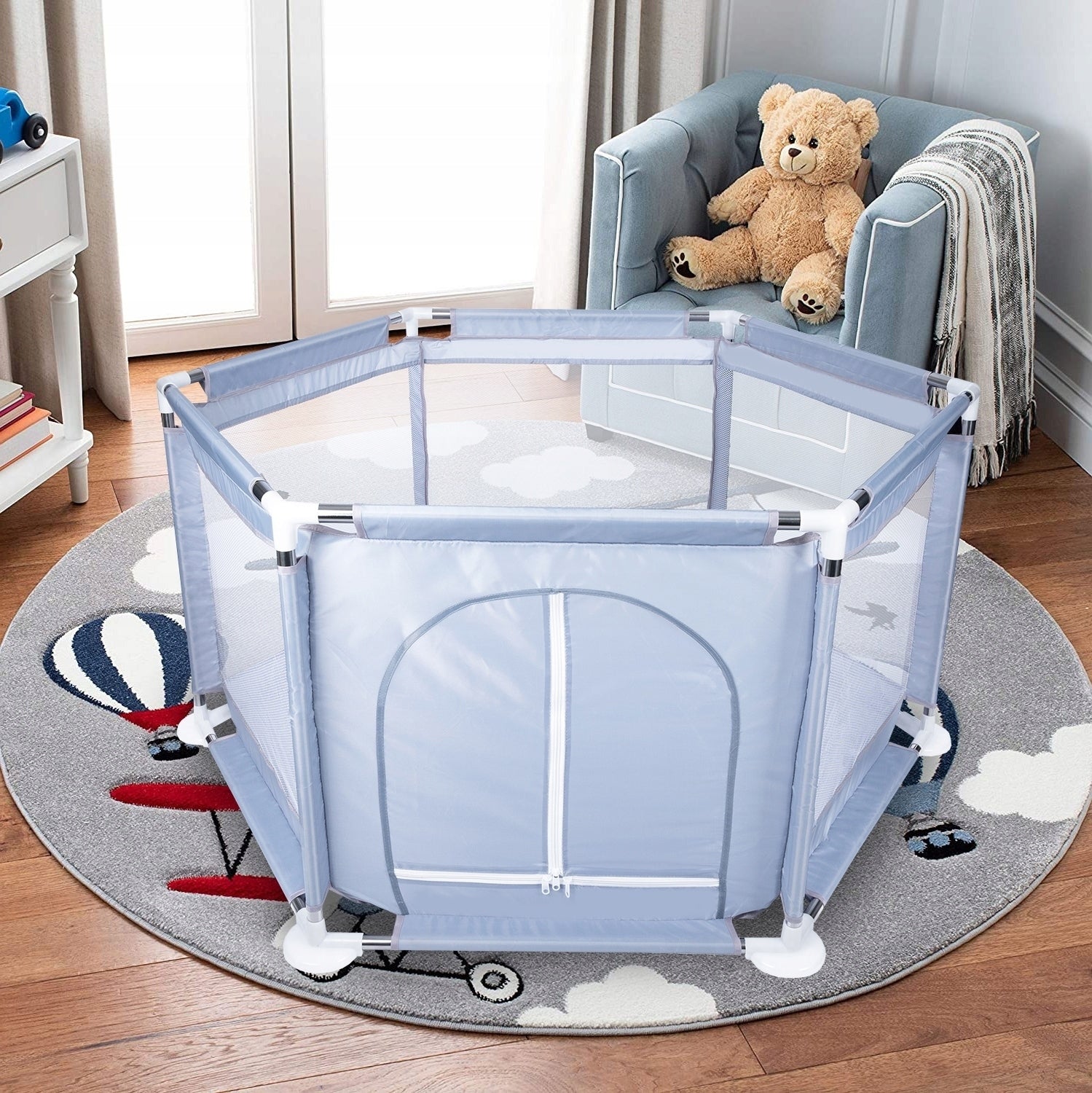 DRY POOL FOR CHILDREN SQUARE TOYS FOR BALLS TOYS PLAYPEN 130CM Manufacturer code X43