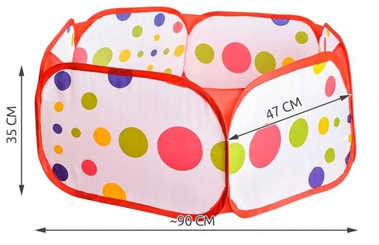 DRY POOL PLAYPEN FOR CHILDREN FOR BALLS 90CM FOLDING Brand Iso Trade