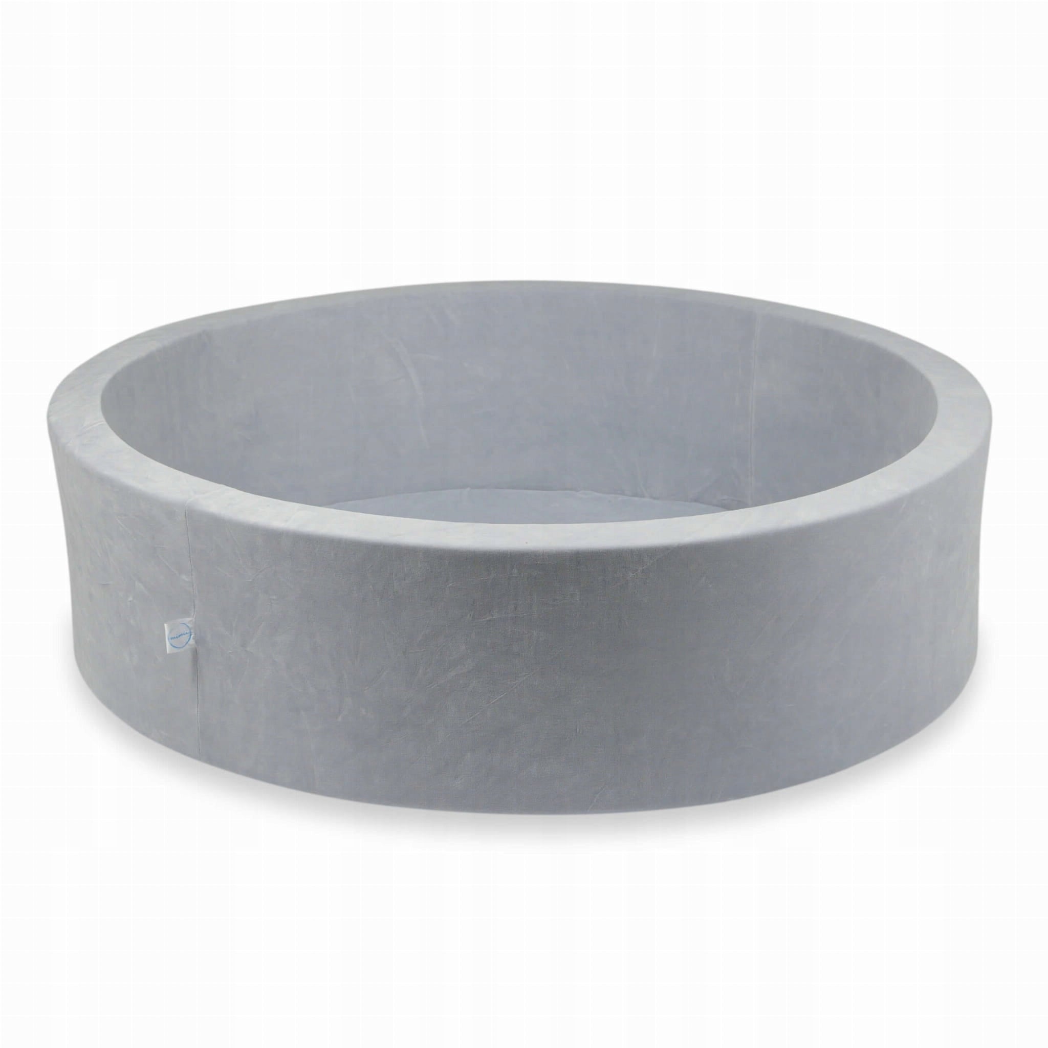 DRY POOL without balls PLAYPEN for children 110x30cm Soft Light Grey Round