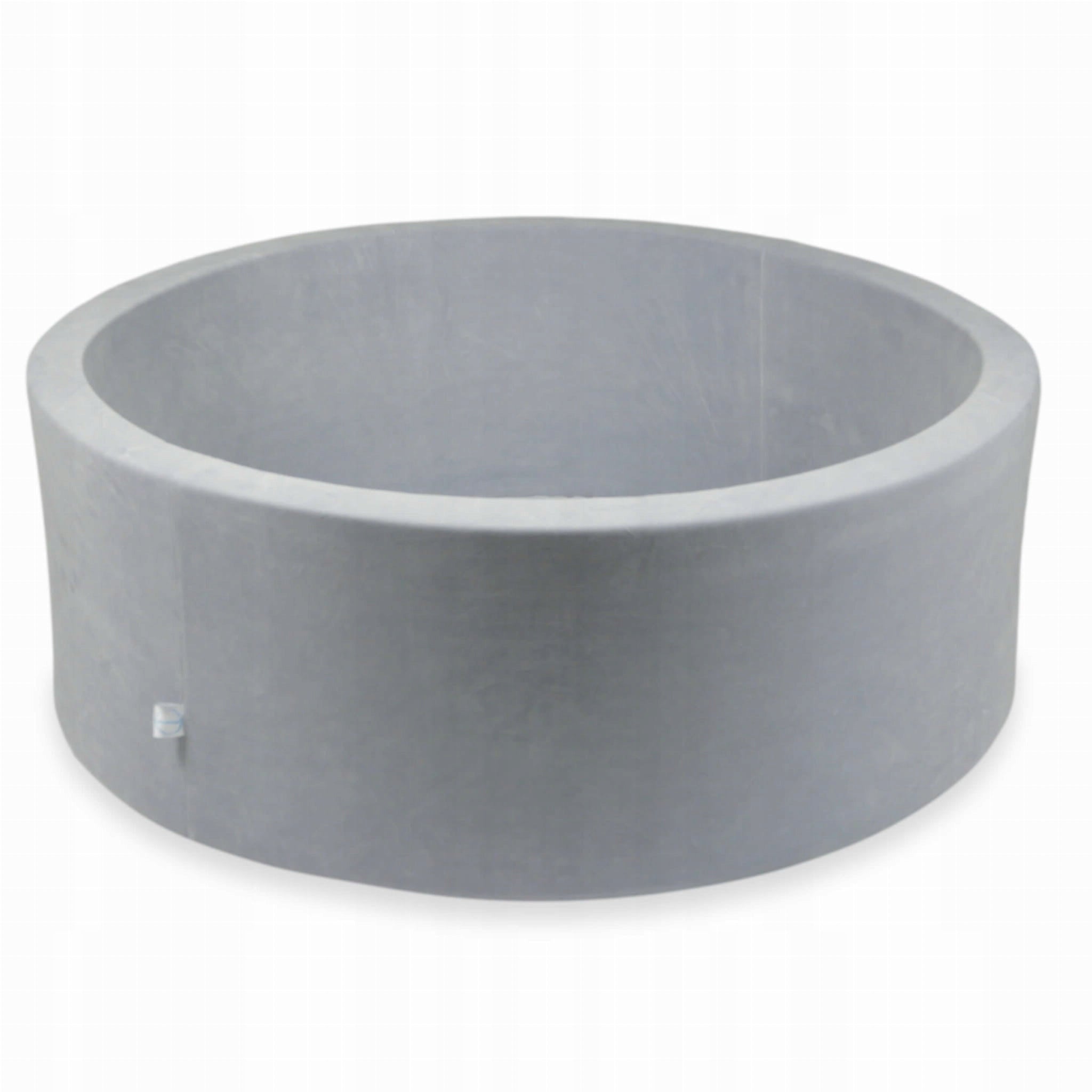 DRY POOL without balls PLAYPEN for children 110x40cm Soft Light grey round