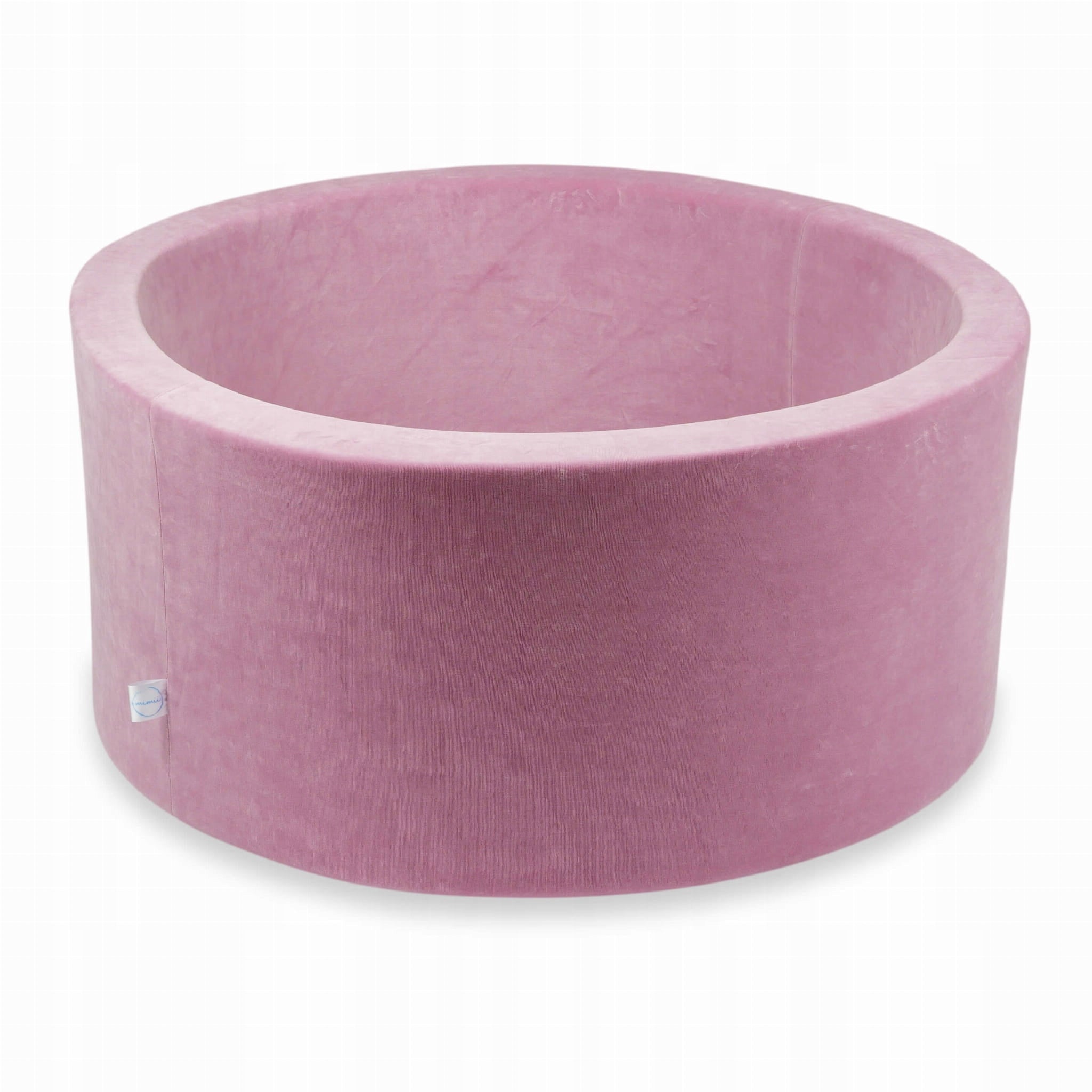 DRY POOL without balls PLAYPEN for children 90x40cm Velvet Soft PinkRound