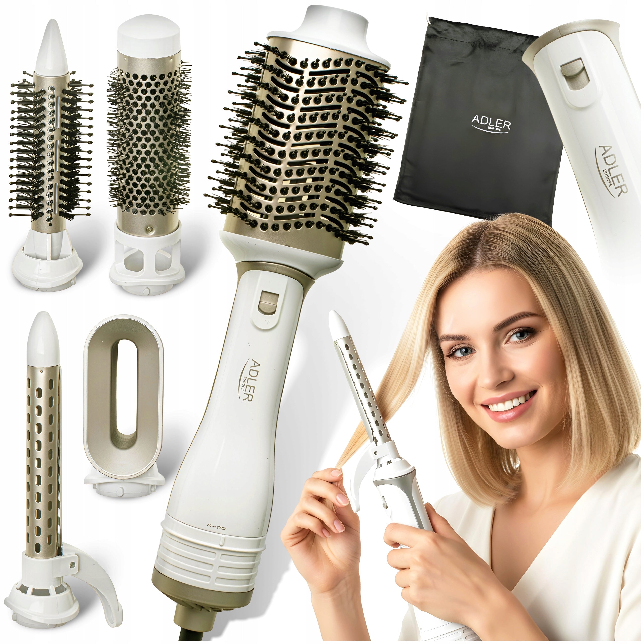 DRYER CURLER HAIR DRYER CERAMIC 5in1 SOCKETS SMOOTHES