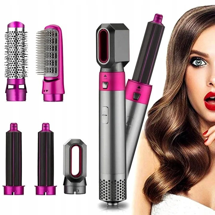DRYER MULTIFUNCTION CURLER 5IN1 SET DRYING STRAIGHTENING COLORS Packaging status original