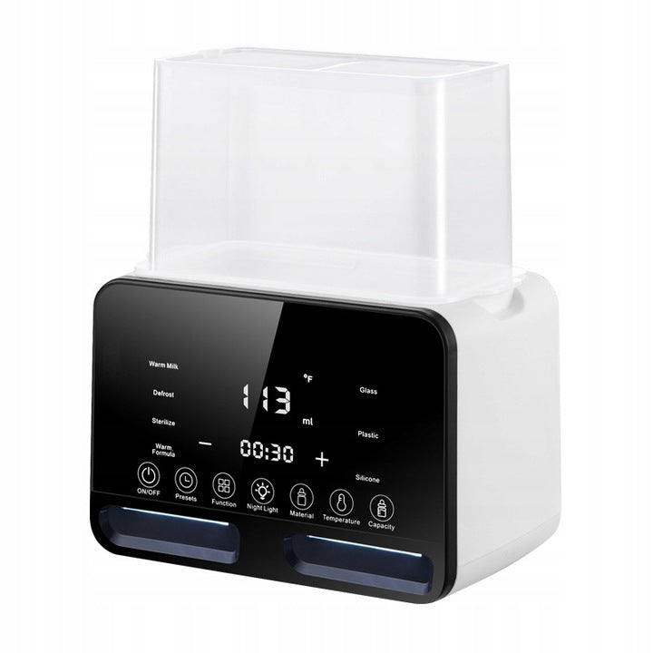 DUAL BOTTLE HEATER LCD STEAM FOOD STERILIZER FOOD 7in1