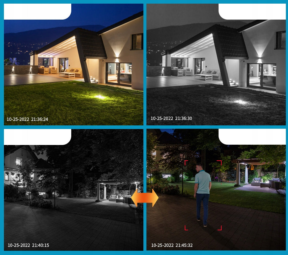 DUAL CAMERA 2X5MP ZOOM OUTDOOR ROTATING IP WIFI ALARM DETECTION FHD Manufacturer code PODWÓJNA KAMERA 2X5MP DETEKCJA WEWNĘTRZNA