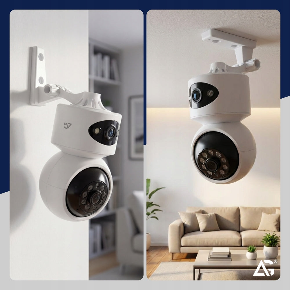 DUAL CAMERA INDOOR WIFI HOME NANNY SMART DETECTION 8MP Brand ARSA GO