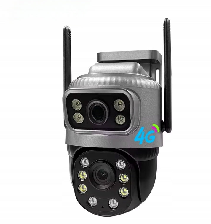 DUAL Outdoor Camera Rotating 2 Lenses 8MPx 4G SIM Wireless Brand no brand