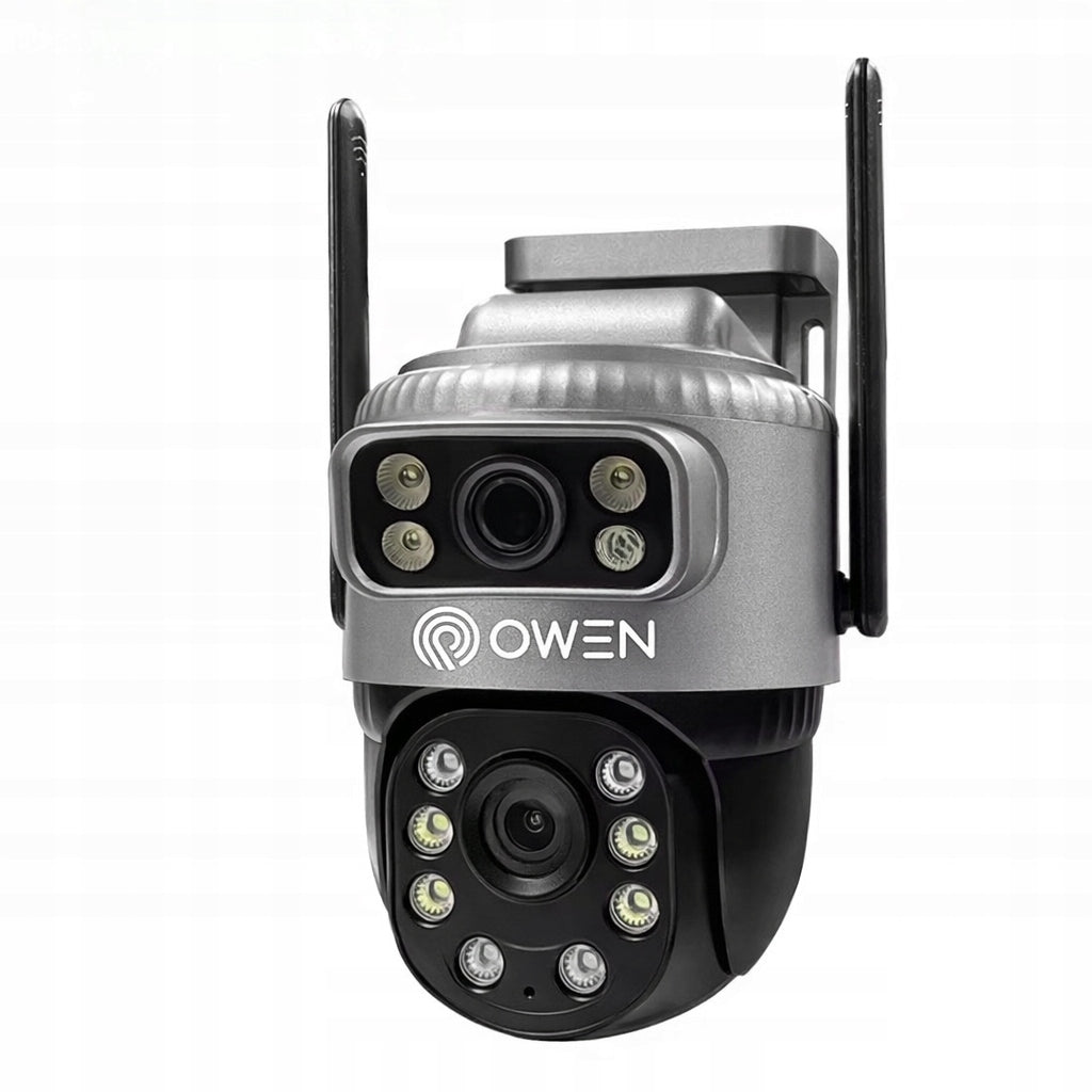 DUAL Outdoor Camera Rotating 2 Lenses 8MPx 4G SIM Wireless Model OWEN kamera podwojna 4g na karte sim zoom hd 8mp