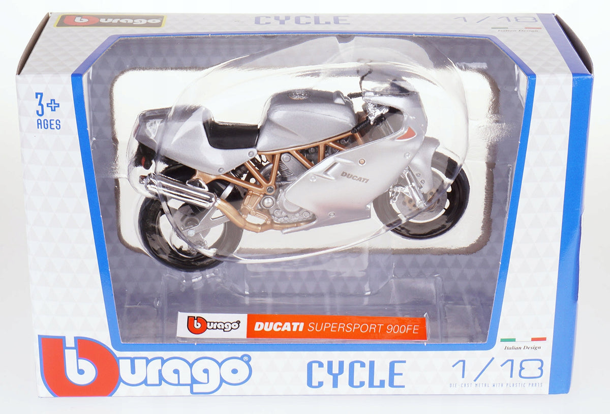 DUCATI SUPERSPORT 900FE METAL MODEL BBURAGO 1:18 Brand Bburago
